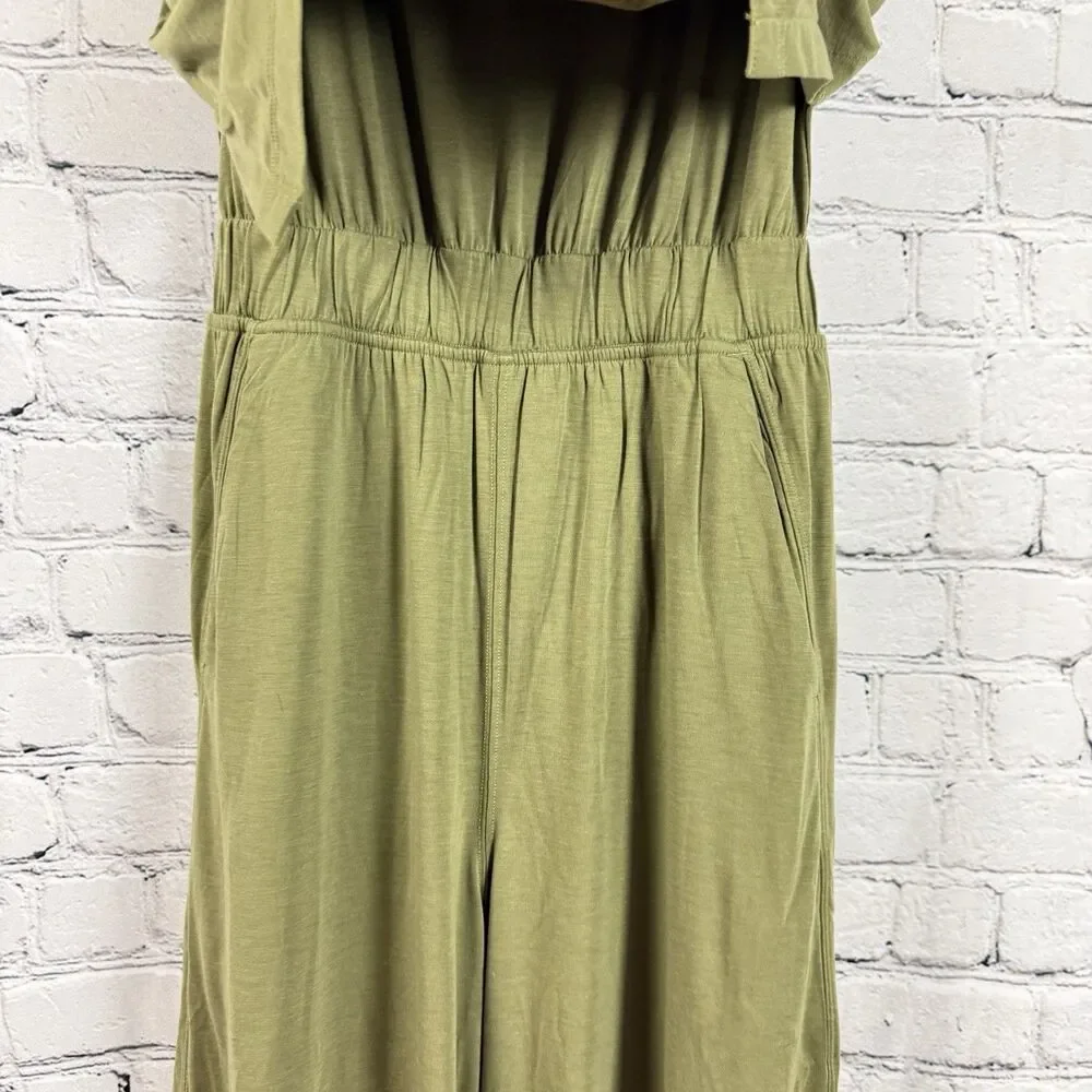 Lululemon Tank Top Jumpsuit In Bronze Green Women Size 4 Athleisure Loungewear